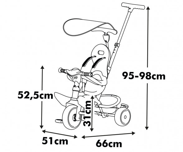 Smoby Tricyvle Baby Balade Beige
