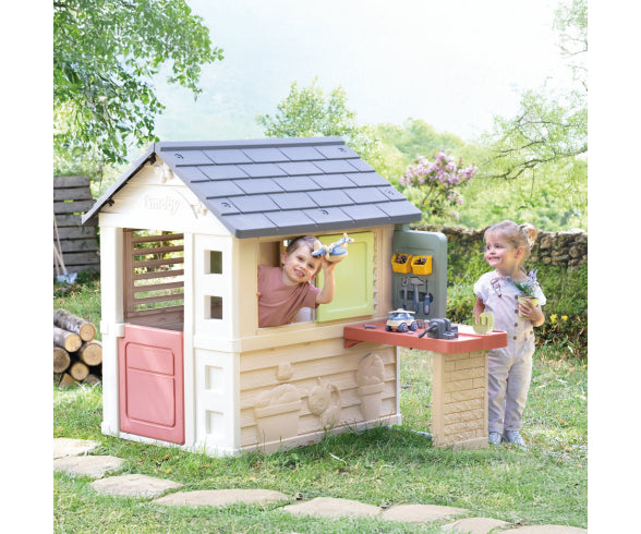 Smoby Life Nature Playhouse + Workshop