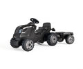 Smoby Life Farmer XL Black tractor + trailer
