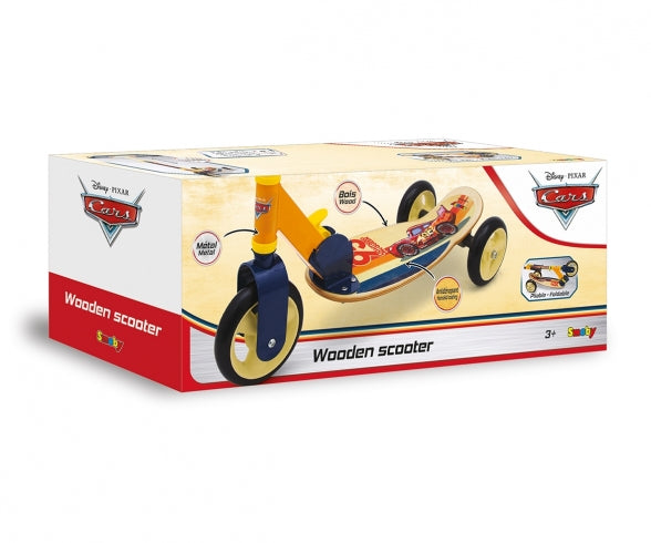CARS 3W FOLDABLE WOODEN SCOOTER