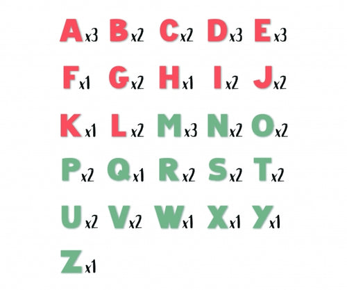 48 Magnetic Letters