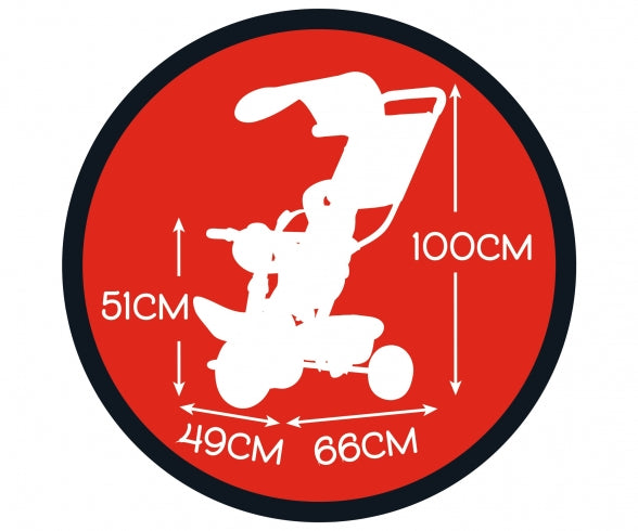 Smoby Mickey Tricycle Baby Balade Plus