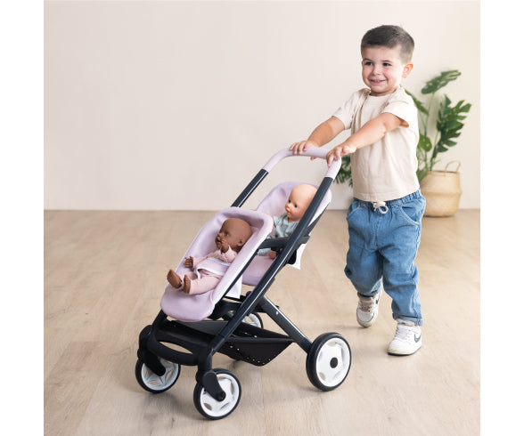 Smoby Maxi-Cosi Twin Pushchair Pink